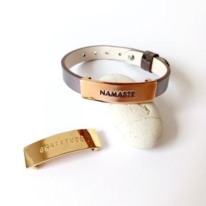 Keep Collective gratitude + namaste band bracelet